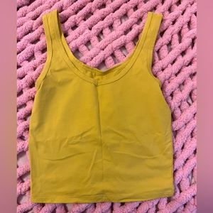Yellow crop top